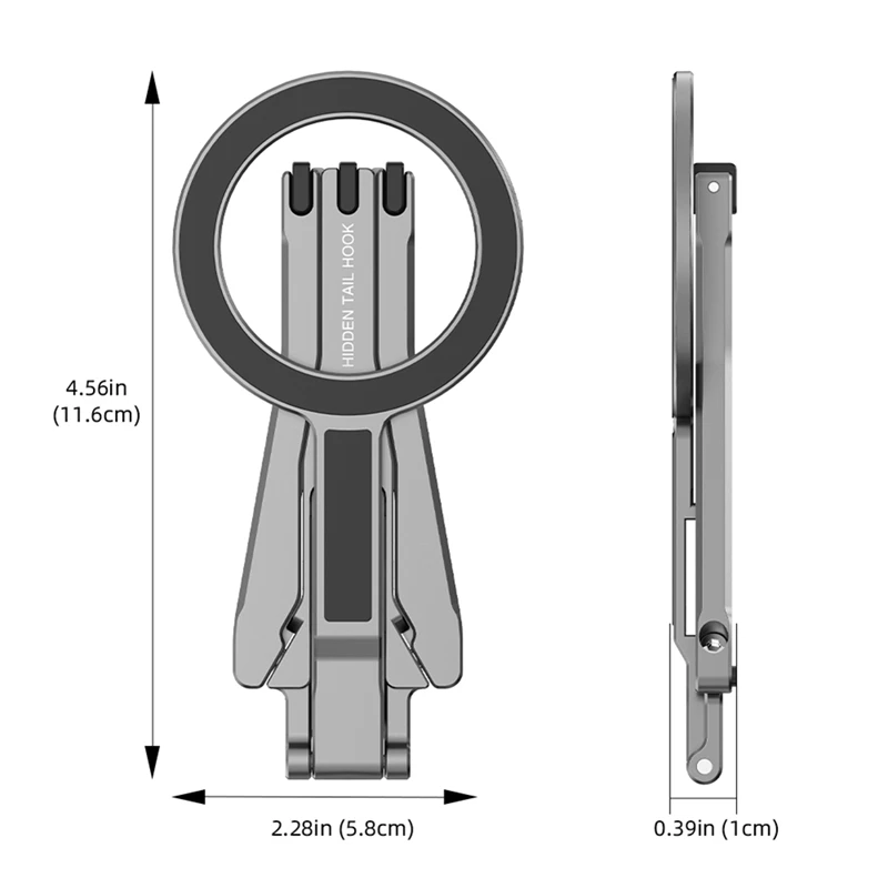 Trípode magnético inteligente con mango de zapata fría montado en valla, trípode para teléfono Magsafe, Iphone, Android, soporte de escritorio