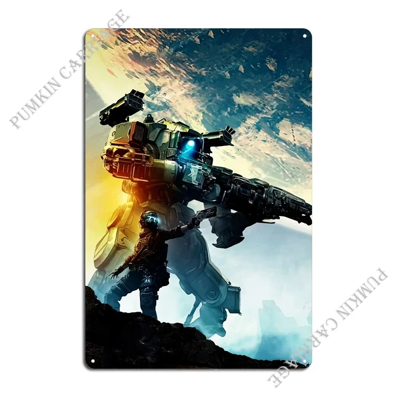 Titanfall 2 Metal Sign Cinema Decoration Cave Cinema Tin Sign Poster