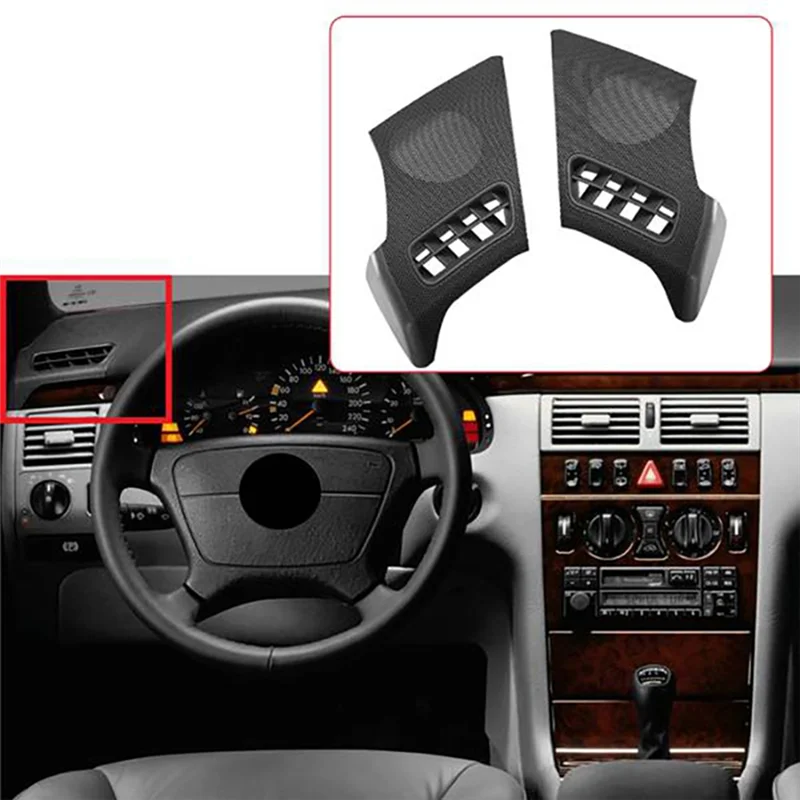 3X Car Dash Board Left Side Air Vent Speaker Grill Cover for Mercedes Benz W210 E-CLASS E320 E430 E55 1996-2002