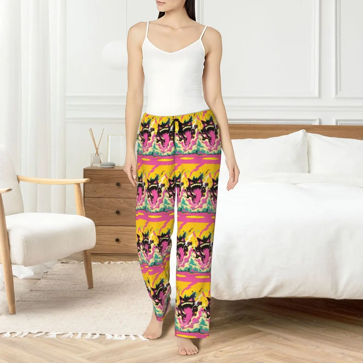 

Custom Print G-Gengares Pajama Pants for Women Cartoons Sleep Sleepwear Bottoms with Pockets