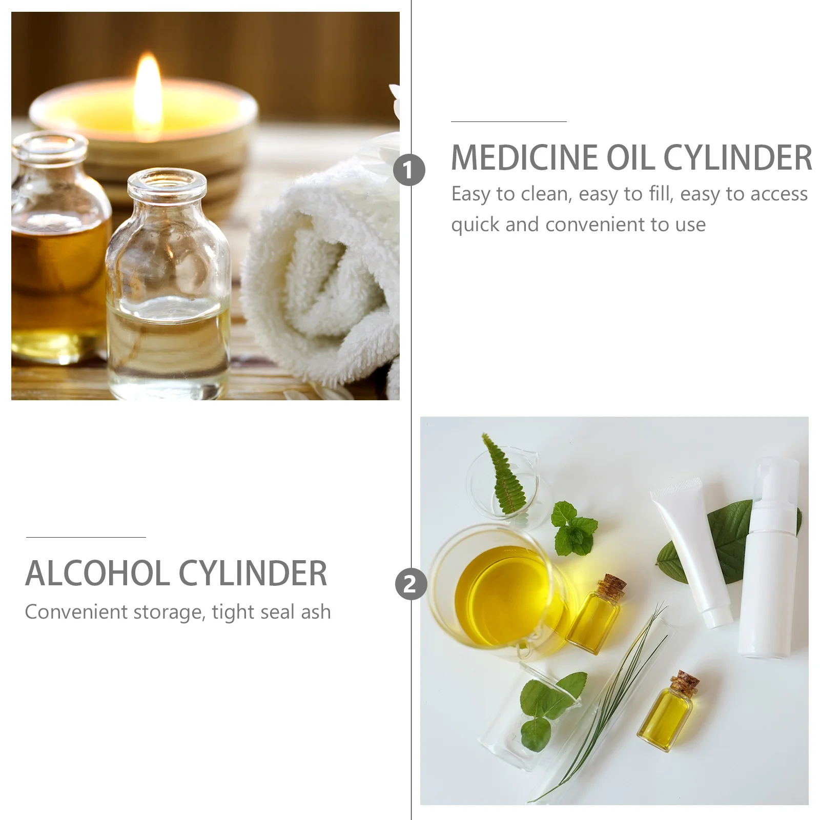 

2Pcs Stainless Steel Storage Can Airtight Multifunctional Household Storage Container for Home Kitchen Oil Medicine Seasoning