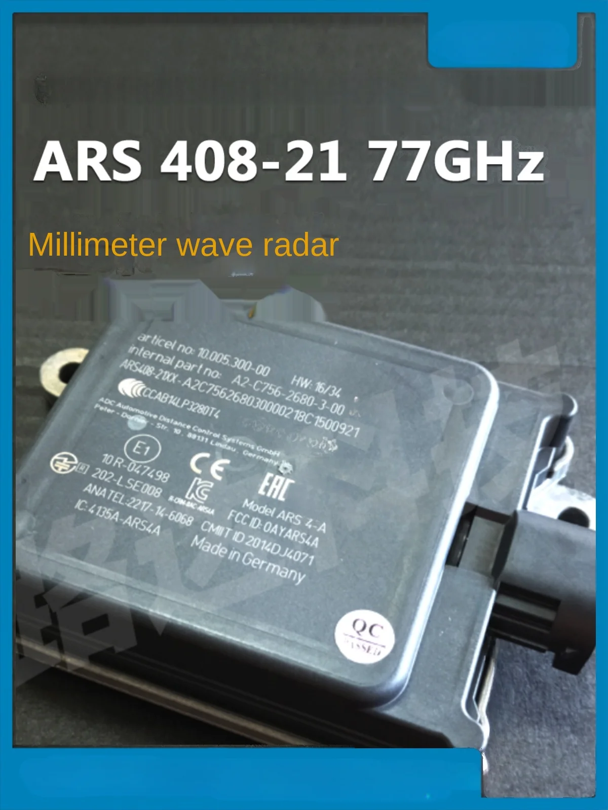 ARS408-21XX ARS408-21SC1 millimeter wave radar