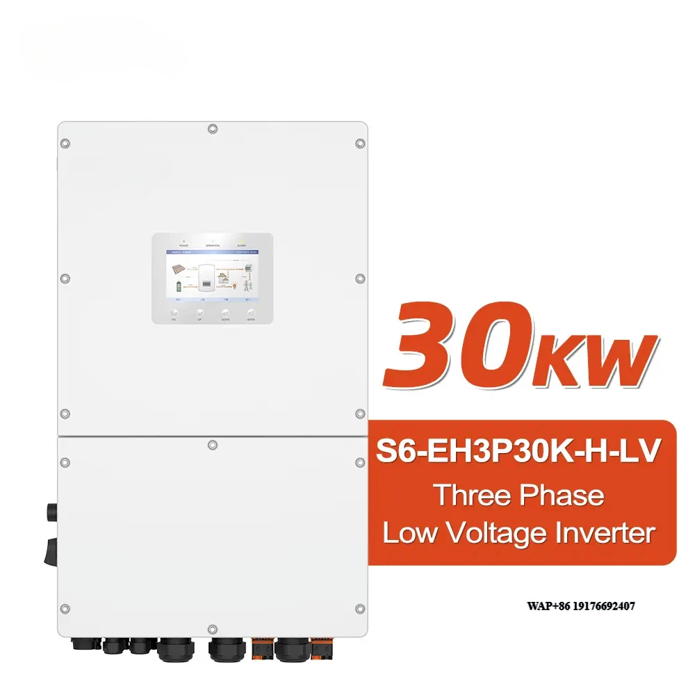 Stock Hybrid 30kW 3 Phase Solar Inverter S6-EH3P30K-H-LV