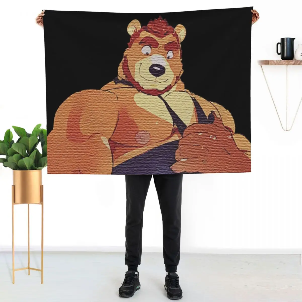 Bara gay bear nipples Throw Blanket Thermal Picnic Decoratives Designers Soft Luxury Throw Blankets