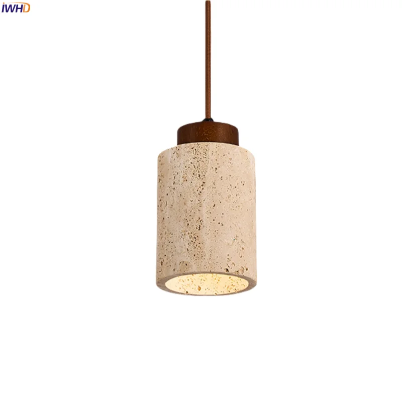 

IWHD Wabi Sabi LED Hanging Lamps Japanese Vintage Bedside Kitchen Dining Living Room Home Decor Interior Pendant Light Luminaria