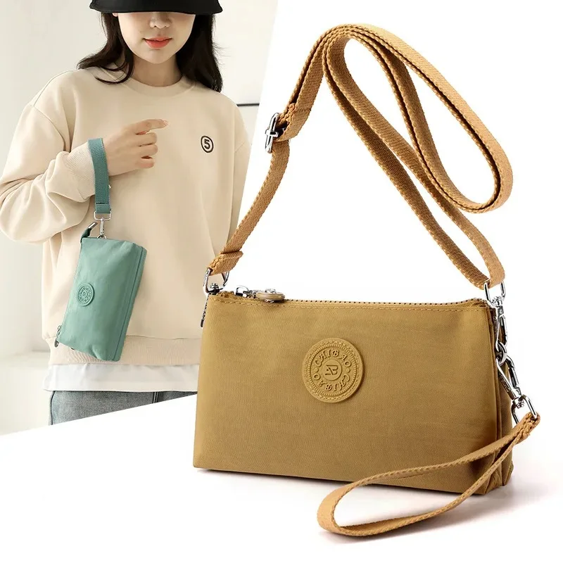 

Shoulder Bag for Women CrossBorder Supply Of Nylon Fabric Leisure Mini Shoulder Bag Ladies Embroidered Han Female Pocket Purse