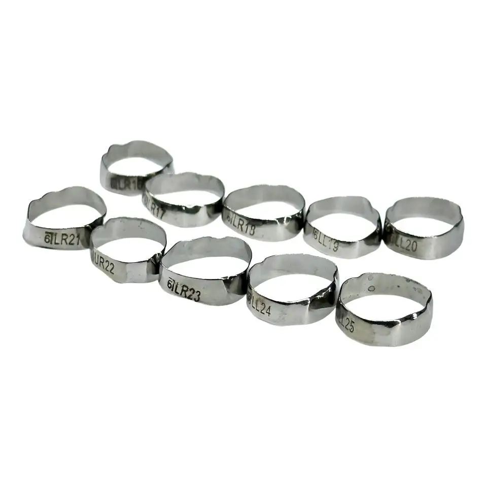 Precision Engineered Orthodontic Molar Bands  MBT System Double Tube Design  Set of 80 Professional Quality Dental Supplies