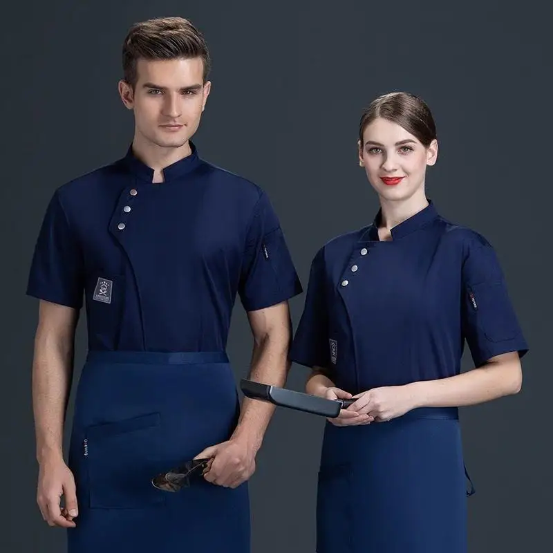 

Высококачественная профессиональная униформа для шеф-поваров: мужская одежда с длинным рукавом, водонепроницаемая, маслоотталкивающая, дышащая, для осени и зимы, для ресторанов.