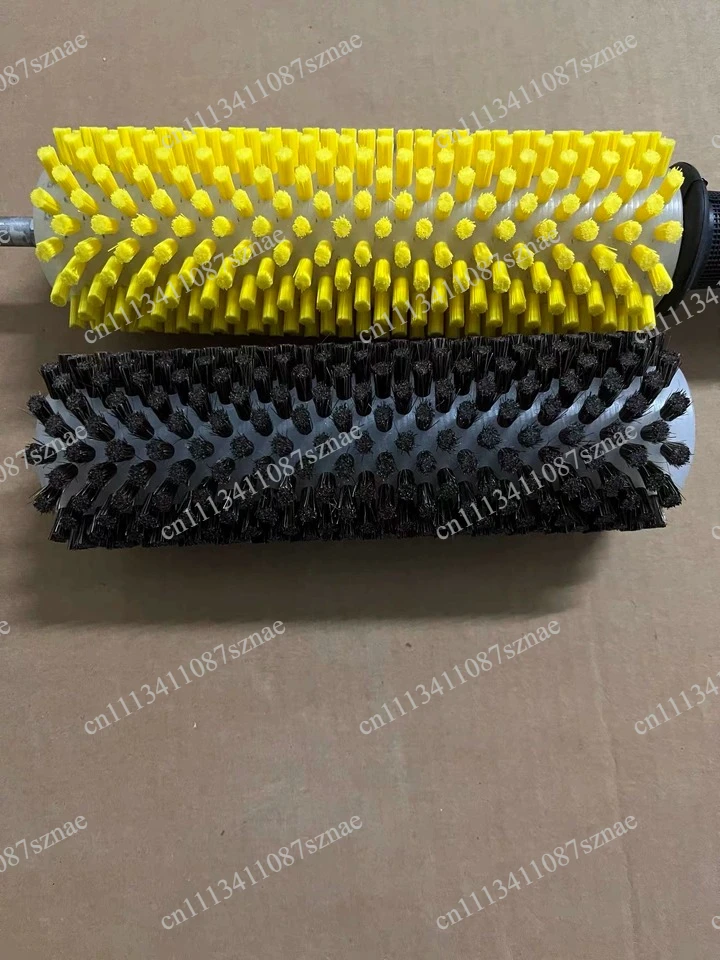 Professional 30cm Ski Snowboard Waxing Roller Brush Set, Nylon Horse Hair Copper Wire Electric Roto Brush for Tuning