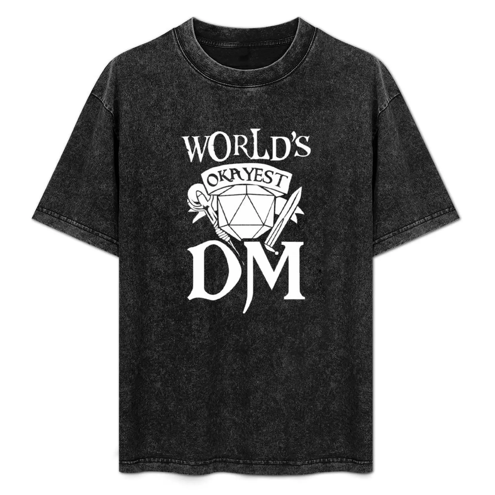 

World Okayest DM T-Shirt quick-drying graphic t shirt vintage korean fashion for a boy mens workout shirts