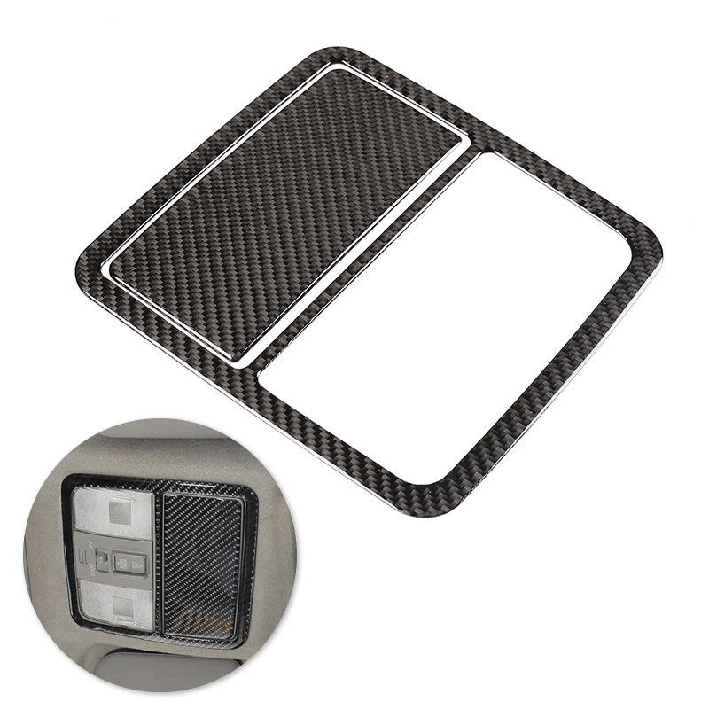 

For Toyota Rav4 RAV 4 2006 2007 2008 2009 2010 2011 2012 Car Interior Roof Reading Light Frame Sticker Cover Carbon Fiber