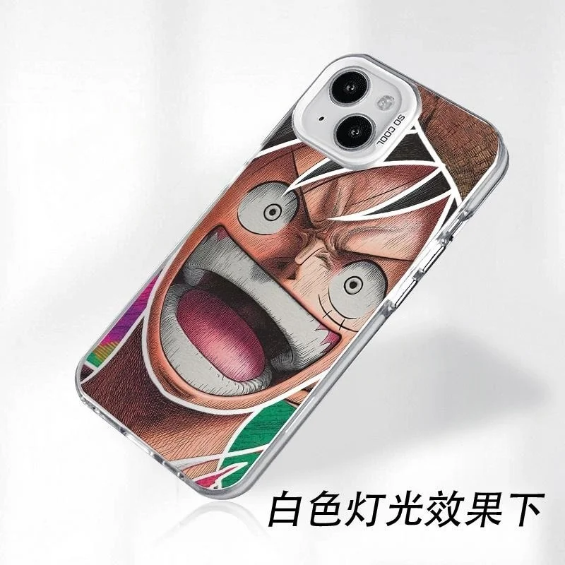Anime One Piece Monkey D Luffy Phone Case for iPhone 11 12 13 14 15 16 17 Pro Max Plus Air MINI Gear 5 Cartoon shockproof Cover view 5