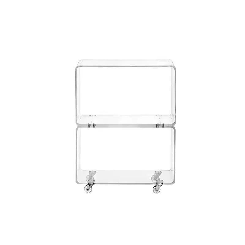 

Tier Rolling Cart, Rolling Cart Acrylic, Clear Acrylic Rolling Cart for Household