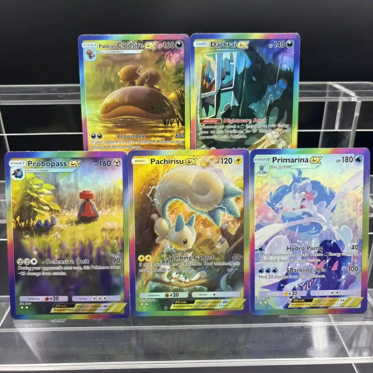 

5 шт./компл., самодельная PTCG, английский карманный Pachirisu Primarine Darkrai, нарисованная вручную флэш-карта, сделай сам, аниме, коллекционная карта, подарочная игрушка