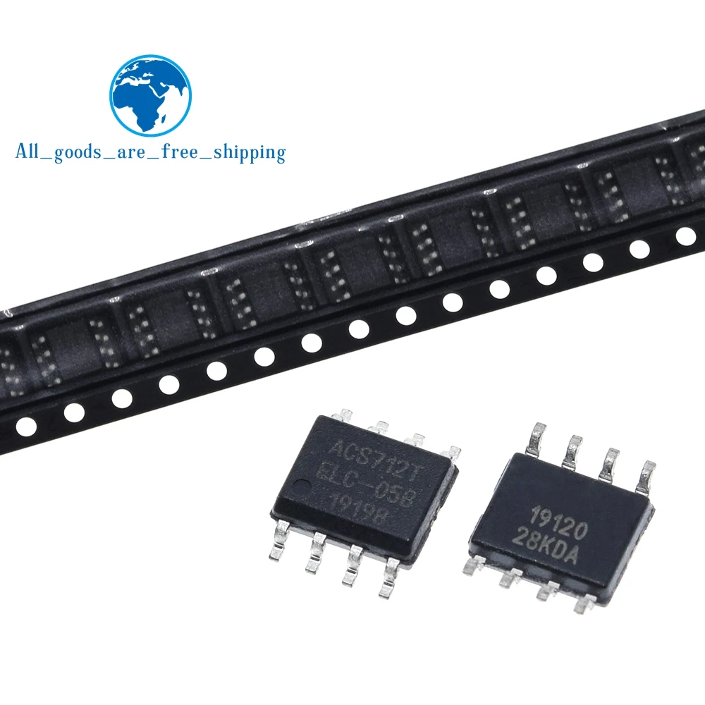 TZT 5PCS/LOT ALLEGRO ACS712 ACS712T ACS712ELCTR ACS712ELCTR-05B 5A 5V BI 8-SOIC CURRENT SENSOR IC (ACS712ELCTR-05B-T)