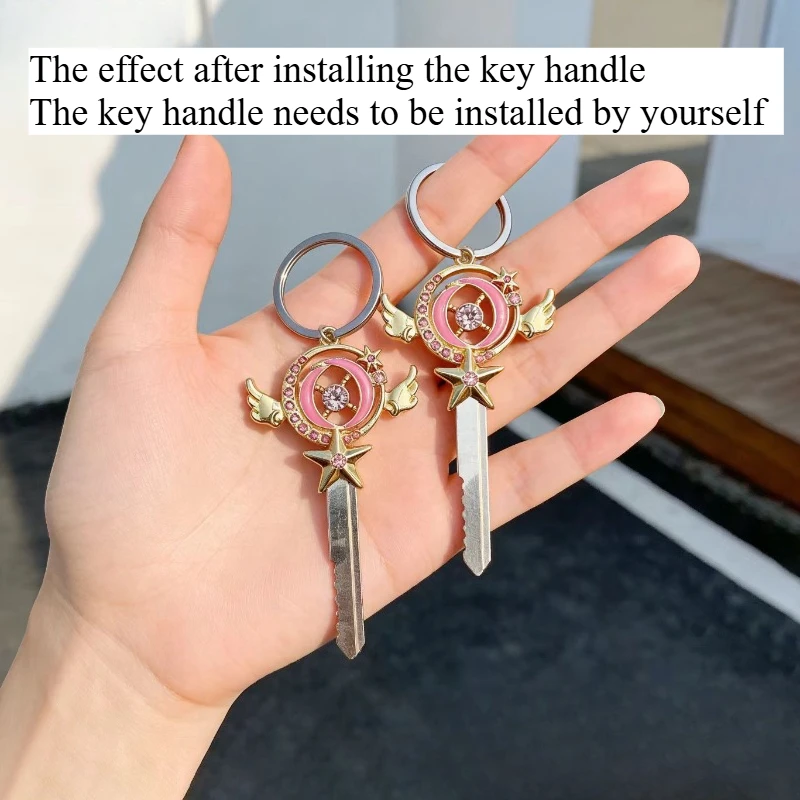 

Персонализированная головка ключа подходит для различных ключей, таких как мотоциклы (ручка ключа установлена самостоятельно)