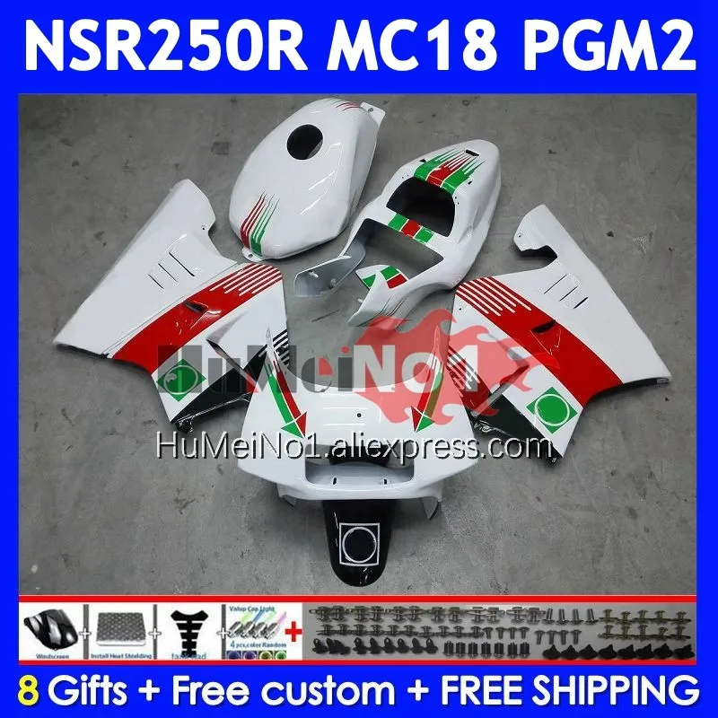 Body For HONDA NSR250R NS250 NSR Castrol red 250 R NSR 250R 1988 1989 14No.12 MC16 MC18 PGM2 NSR250 RR NSR250RR 88 89 Fairings