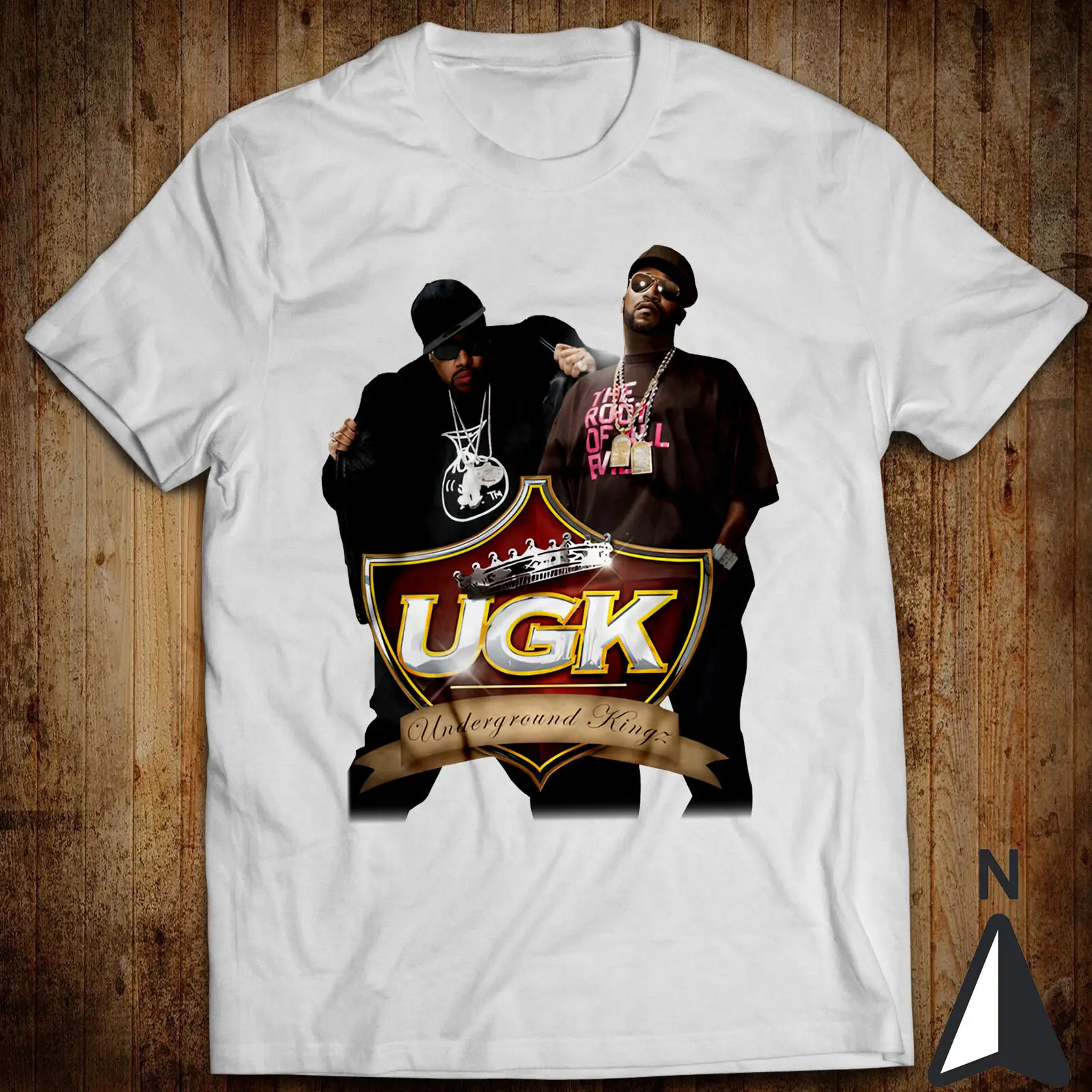 Diamonds & Wood UGK Underground Kingz Hip Hop Pimp C Bun B Choppin Blades Shirt