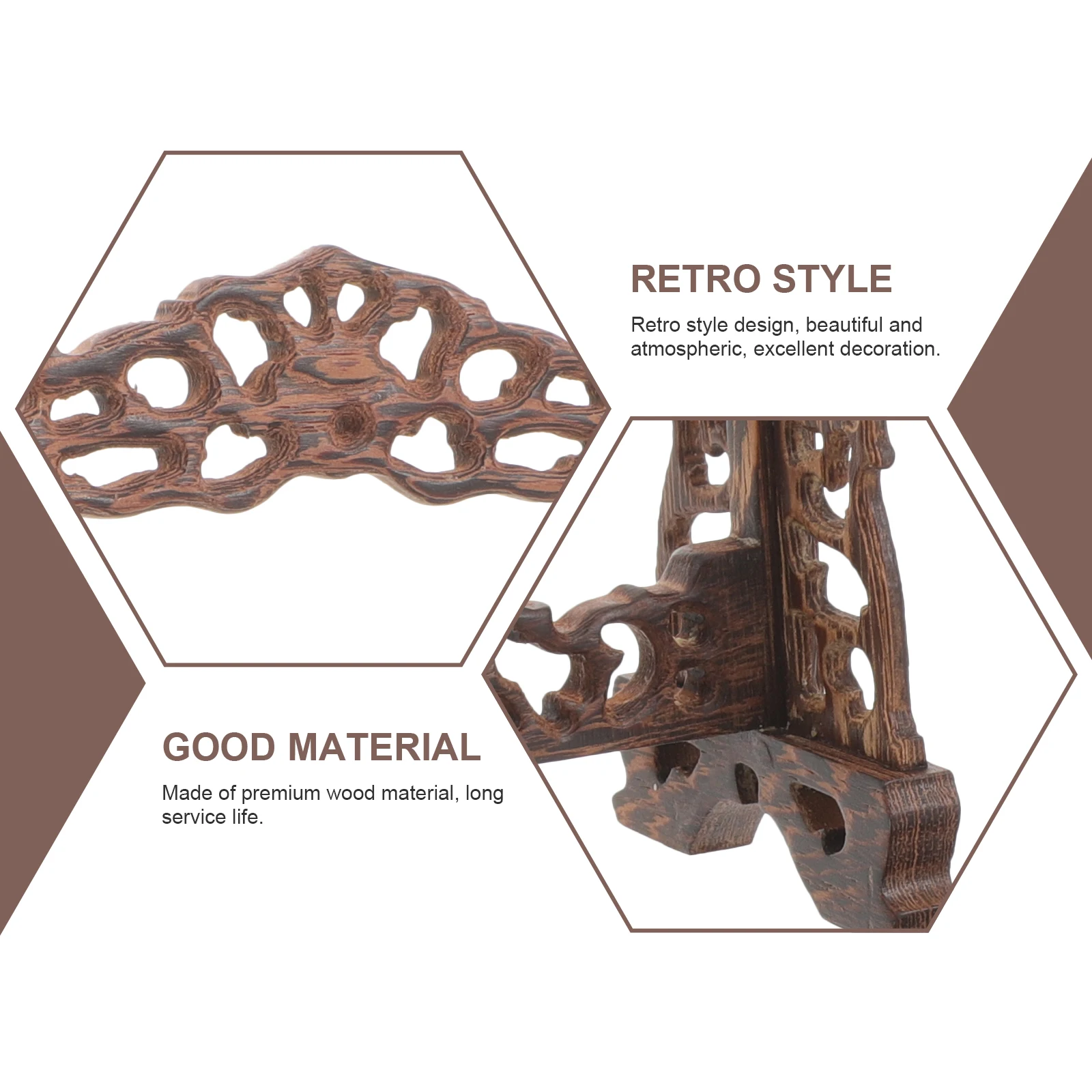 

Jade Ware Display Holder Jewelry Organizer Rack Wooden Stand For Necklace Bracelet Storage Decorative Table Organizer