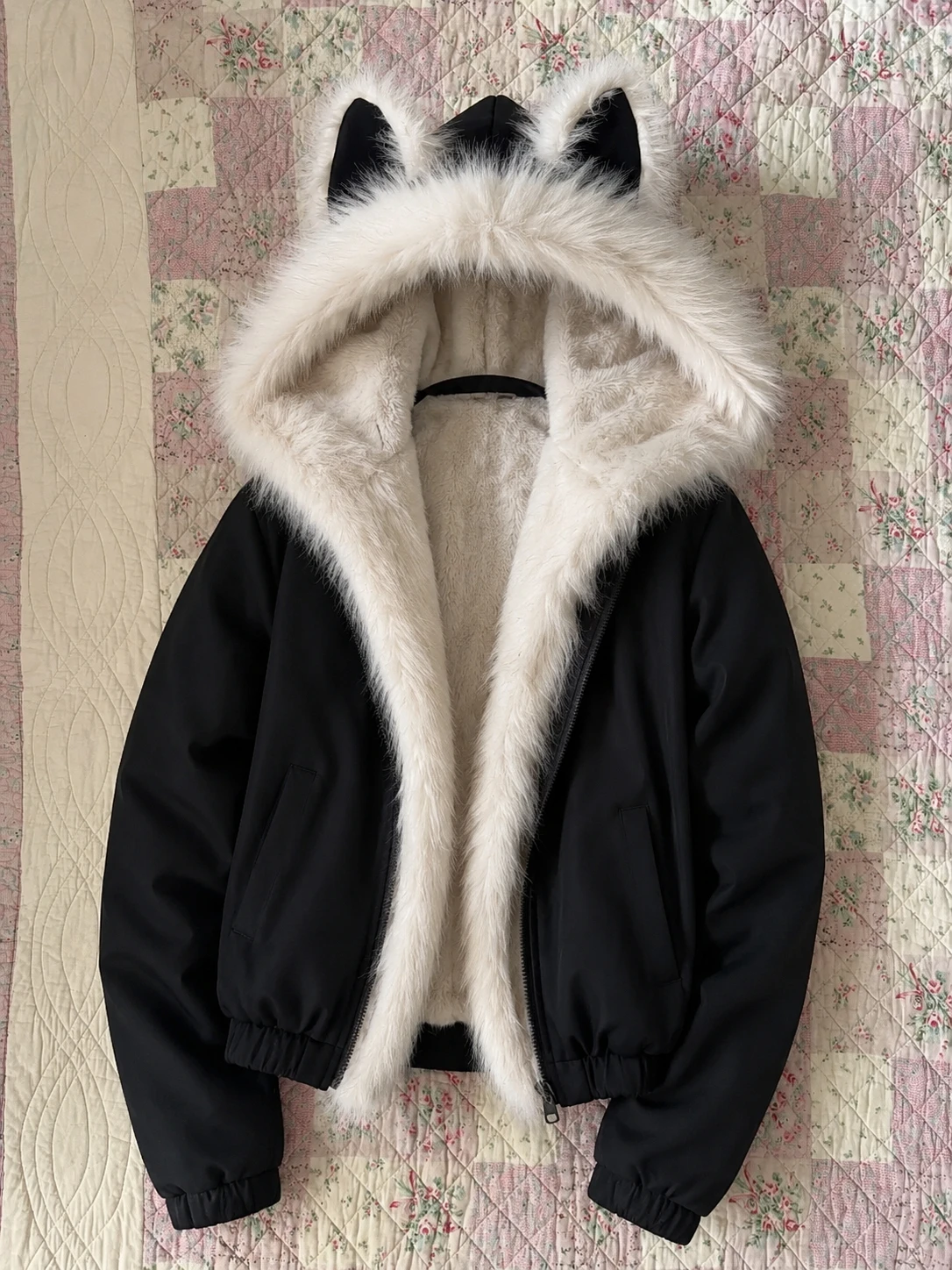 2026 Koreanische Mode Kunstpelzmäntel Damen Lässige Warme Y2k Wattierte Jacke Amerikanischer Vintage Harajuku Winter-Oberbekleidung – Bild 6
