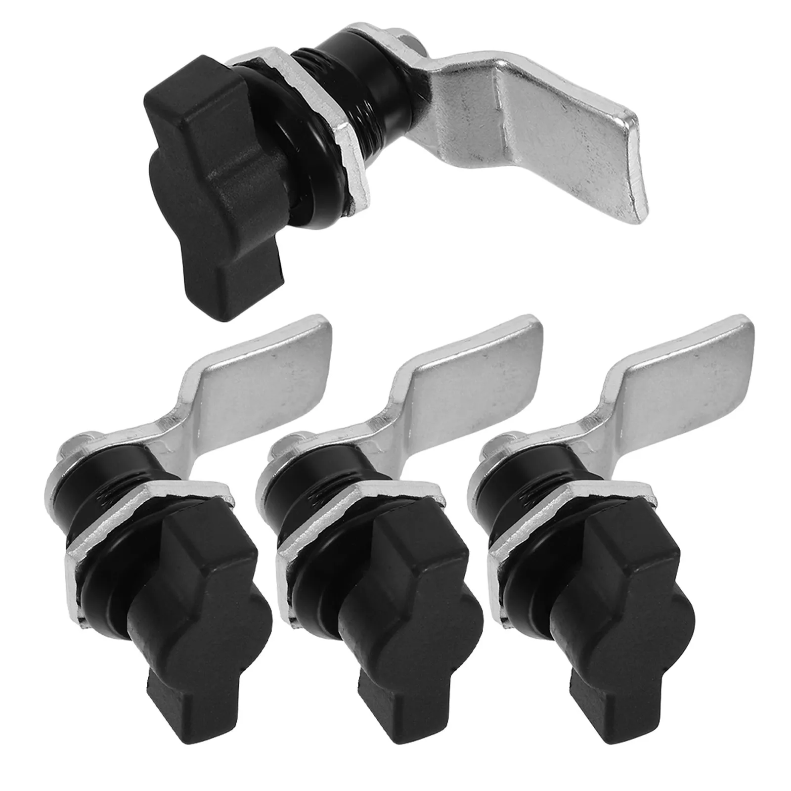 4Pcs Zinc Alloy T-Handle Locks Thumb Operated Cam Latch for Toolboxes Electrical Cabinets Industrial Equipment Metal Drawer