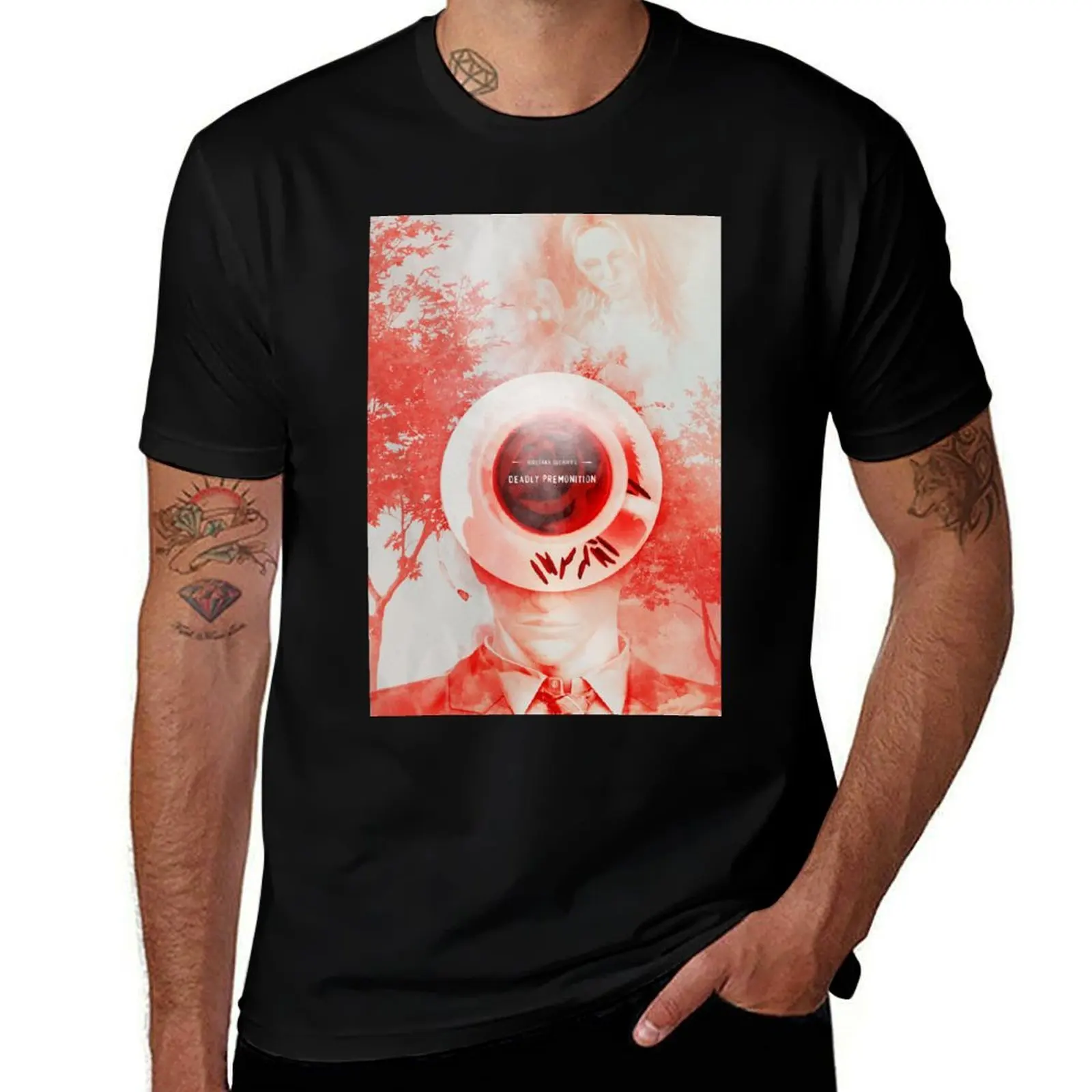 

Deadly Premonition Poster T-Shirt Basic All Season Solid T-Shirt