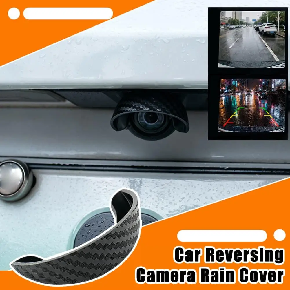 Car Rear View Camera Rain Visor Hood Waterproof Protective Cover Backup Camera Sun Shade Rain Shield Universal Accessory