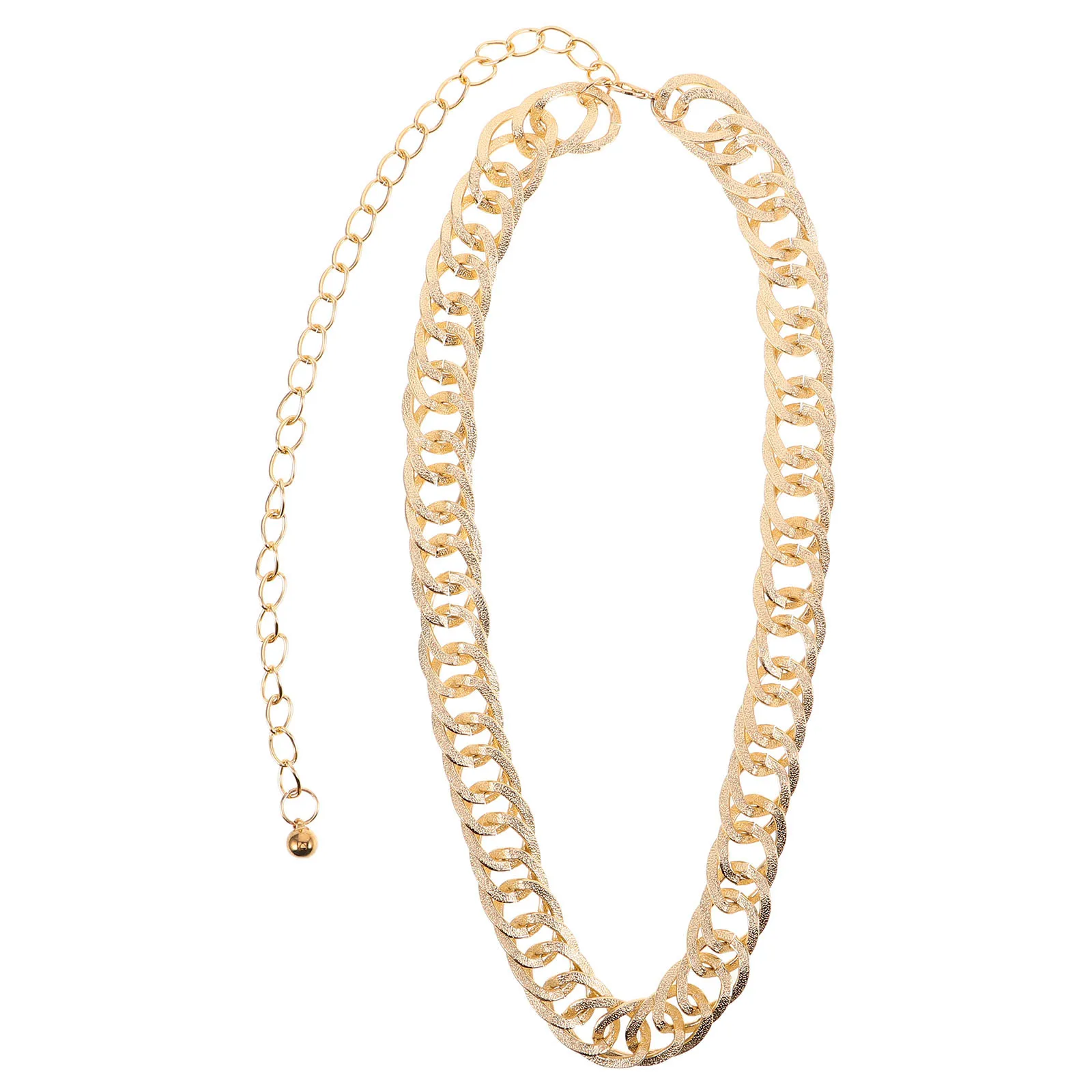 

Trendy Women Metal Waist Chain Belt Adjustable Oval Accessories for Dresses Skirts Party Jewelry Chain Belt