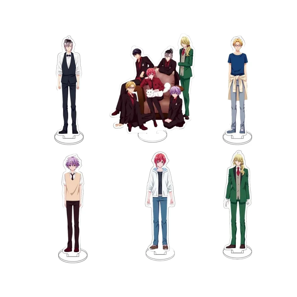 Hot Vampire Dormitory Anime Acrylic Stand Ruka Saotome Ren Nikaido Figure Display Desk Decoration Goods Collection Ornament Gift