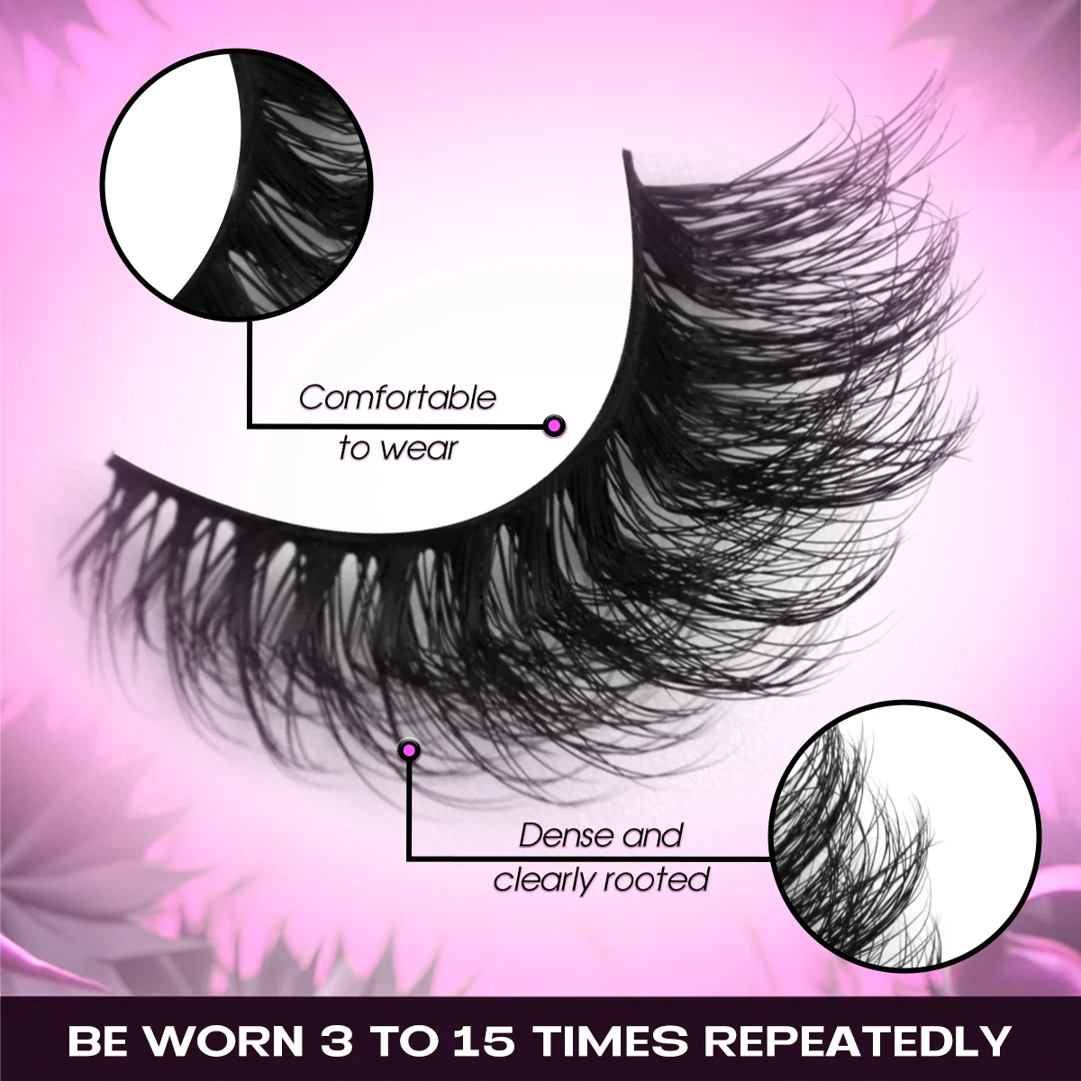 GROINNEYA 10 Pairs Eyelashes Cat Eye Lashes 3D Natural False Fluffy Wispy Natural Cross Eyelash Extension Makeup