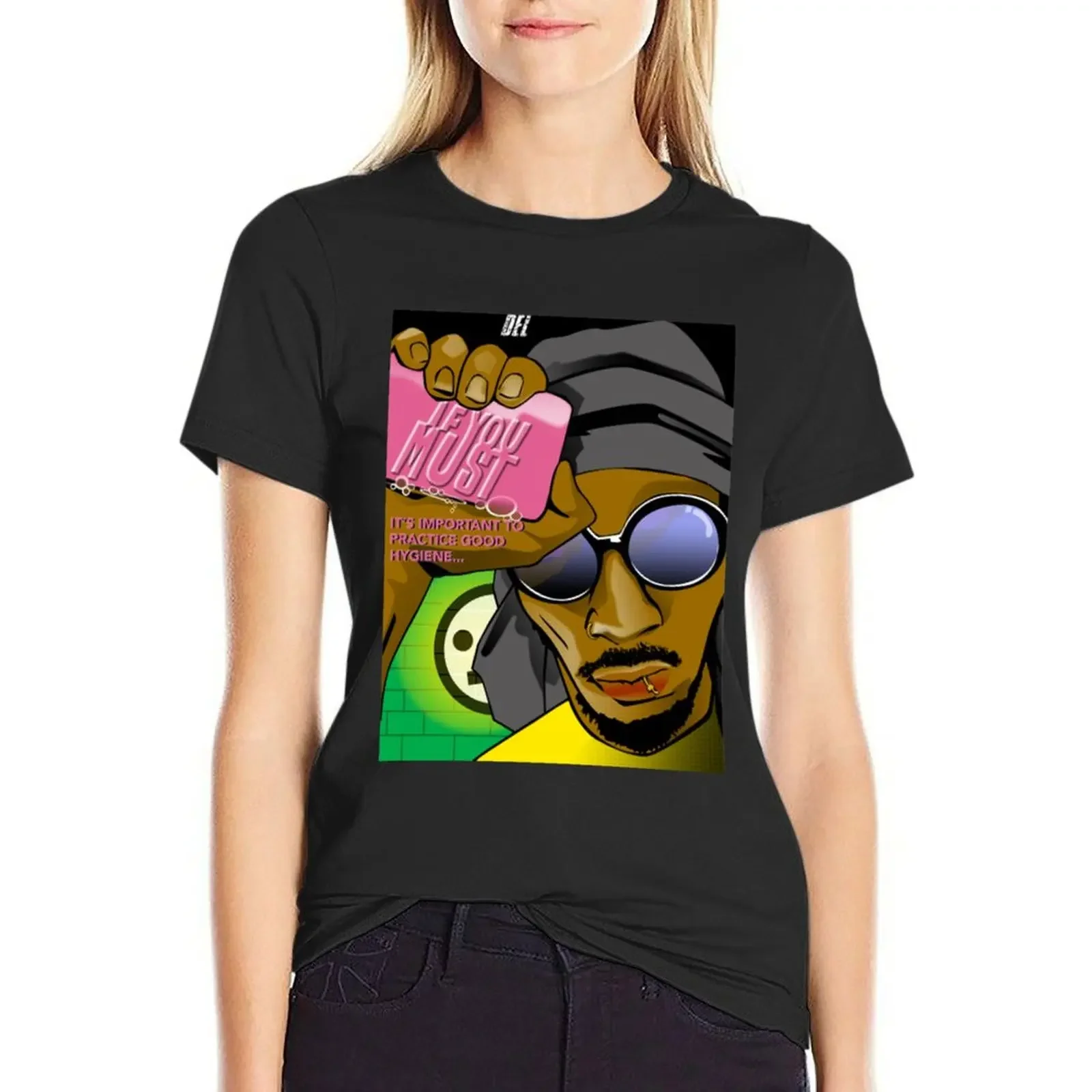 

Del The Funky Homosapien Del...If You Must T-Shirt oversized anime clothes korean fashion funny Women clothing