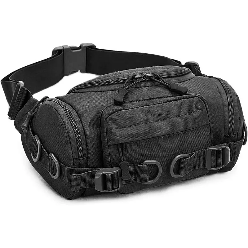 Tactical Fanny Pack Portable Waist Hip Bum Bag for Men Women Single shoulder crossbody bag Multi layered chest pouch