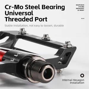 Bike-Aluminum League Western CNC pedals, 3 bearing, non-slip, for MTB, road bike, professional accessories 8 Main Pedals Bicycle Sales - №4