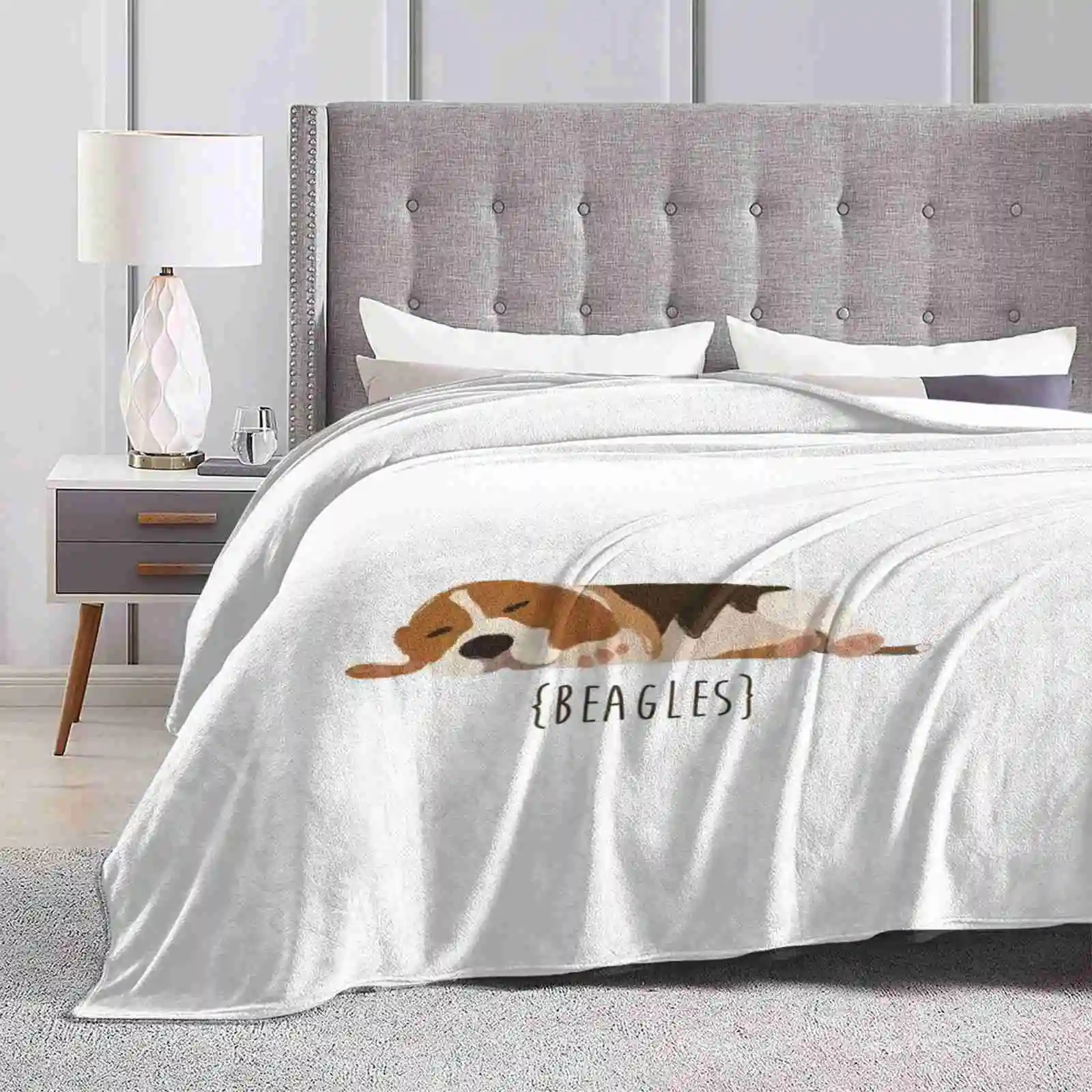 Creative Design Light Thin Soft Flannel Blanket Dogs Animals Pet Preppy Fun Love Breed Playful Mans Best Friend Girly Lovable