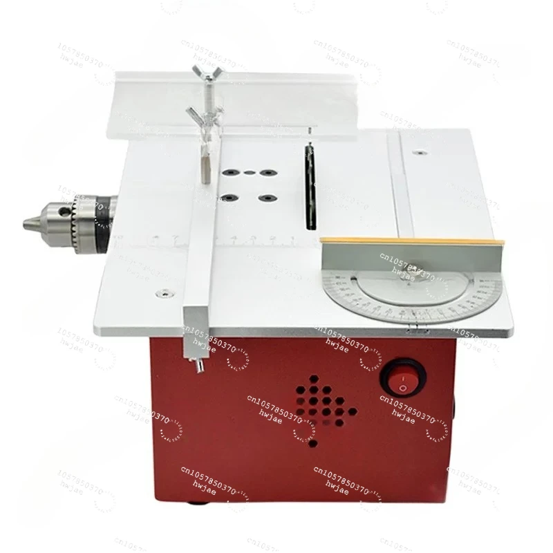 Mini DIY Table Saw Handmade Woodworking Bench Saw Precision Model Crafts Liftable Electric Cutting Saw Set 9000RPM 360W T6