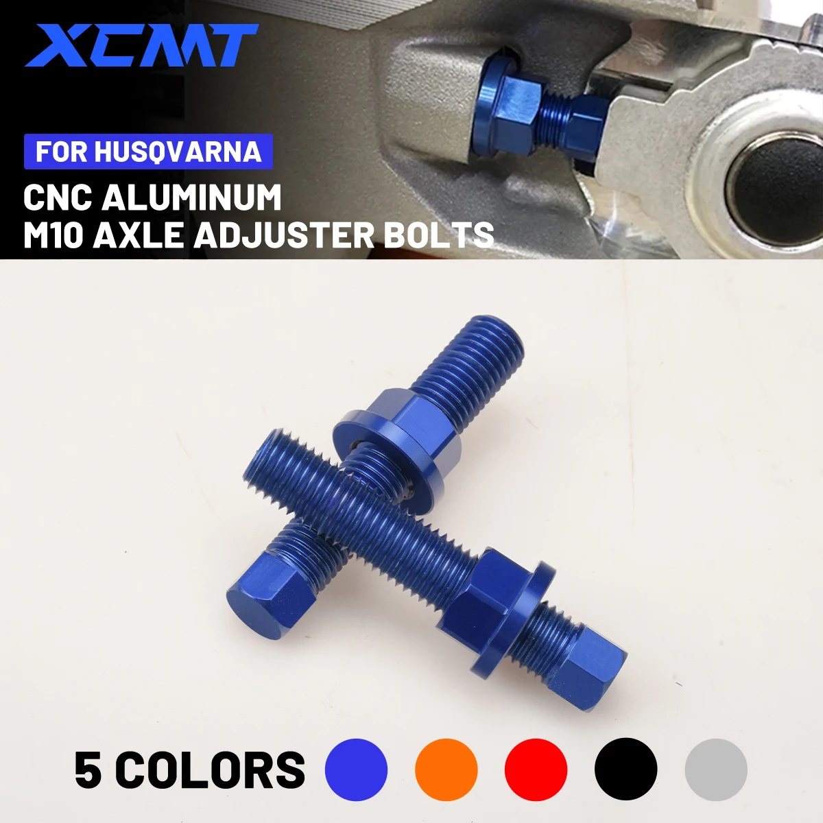 

M10 Motorcycle CNC Chain Regulator Screws and Nut For Husqvarna TC FC TX FX TE FE FS 125-701 Enduro Supermoto NORDEN Accessories