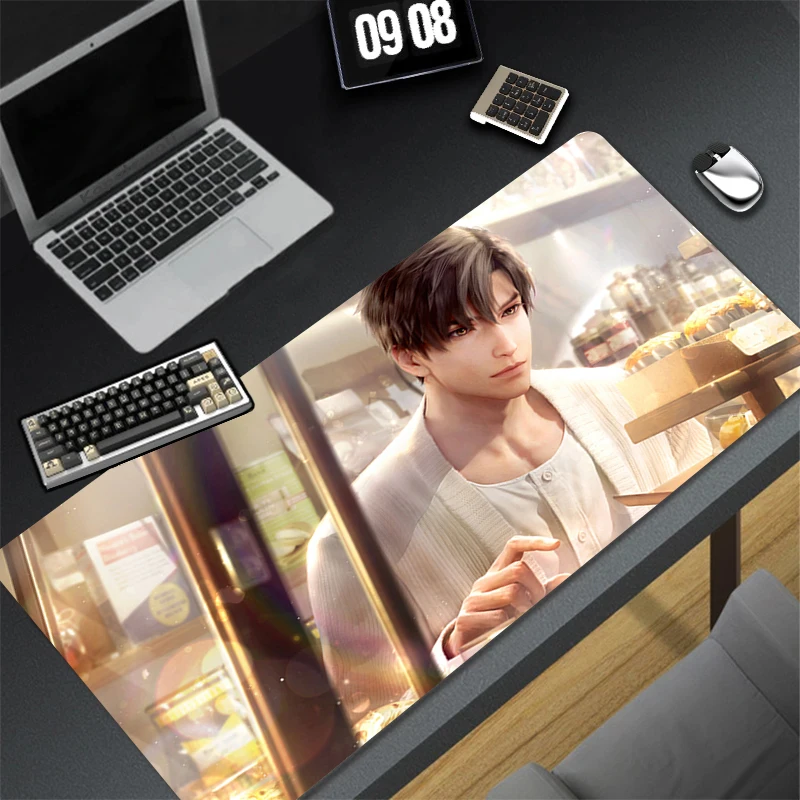 

Mouse Pad Office Laptop Love And D-deepspace Mousepad PC Zayne Anime Man Desk Mouse Mat Computer Kawai HD Keyboard Pad Best Gift