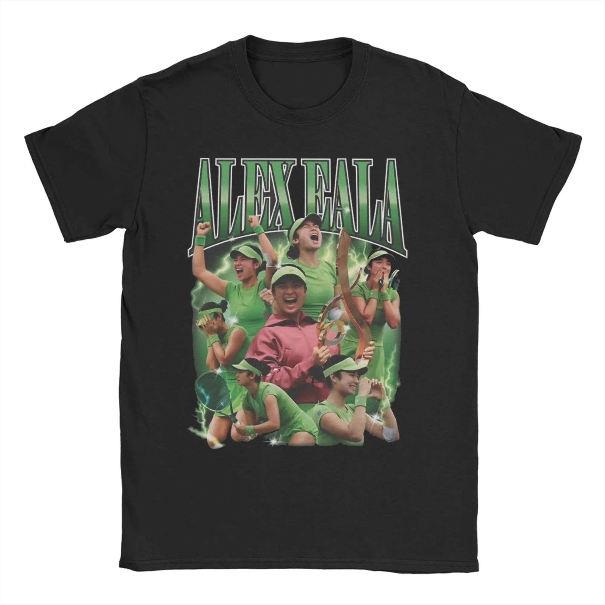 Men Women's Alex Eala T Shirt Tennis Player Pure Cotton Clothes Novelty Short Sleeve Round Collar Tees Classic T-Shirt