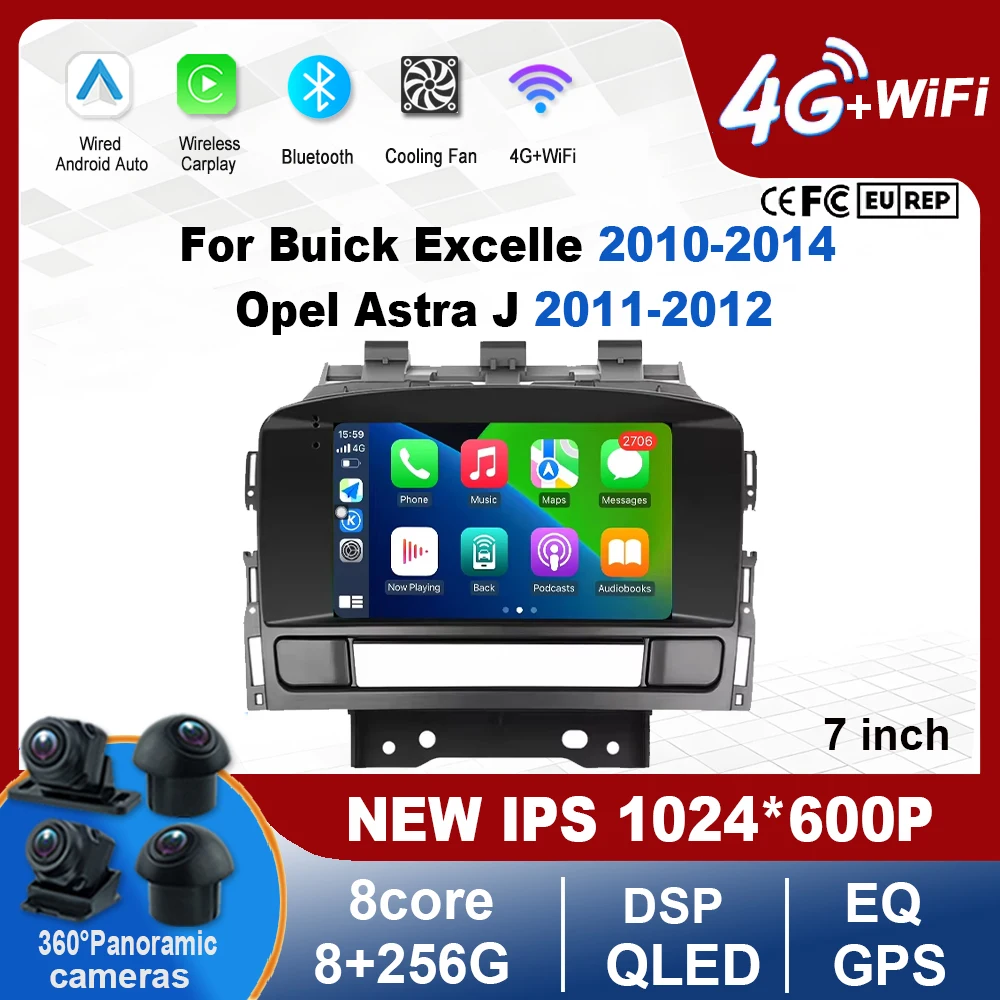 

Car Radio Screen For Buick Excelle 2010-2014 Opel Astra J 2011-2012 GPS Navigation Carplay Android Auto Wifi No 2din DVD Tools