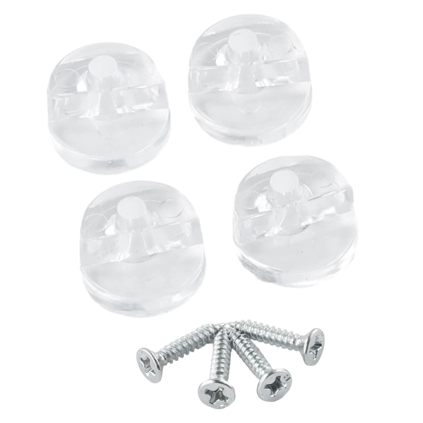 4x Mirror Wall Clips Fixing Kit Frameless Clips Glass Bracket Mounting Hanging Mirror Mounting Clips Lightweight