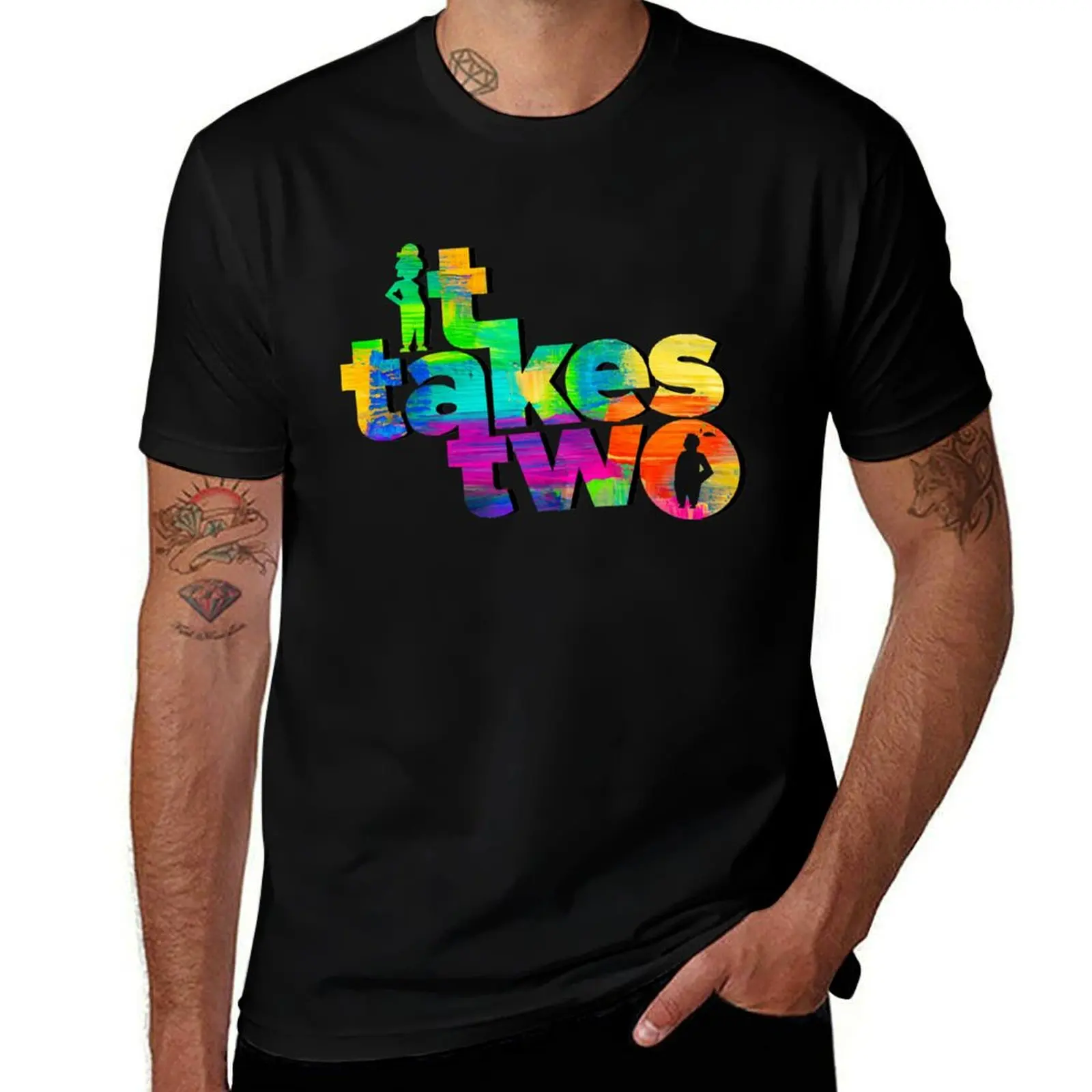 

Mens Womens It Takes Two Action Adventure Christmas T-Shirt graphic t shirts for man t shirt man cotton T-Shirt