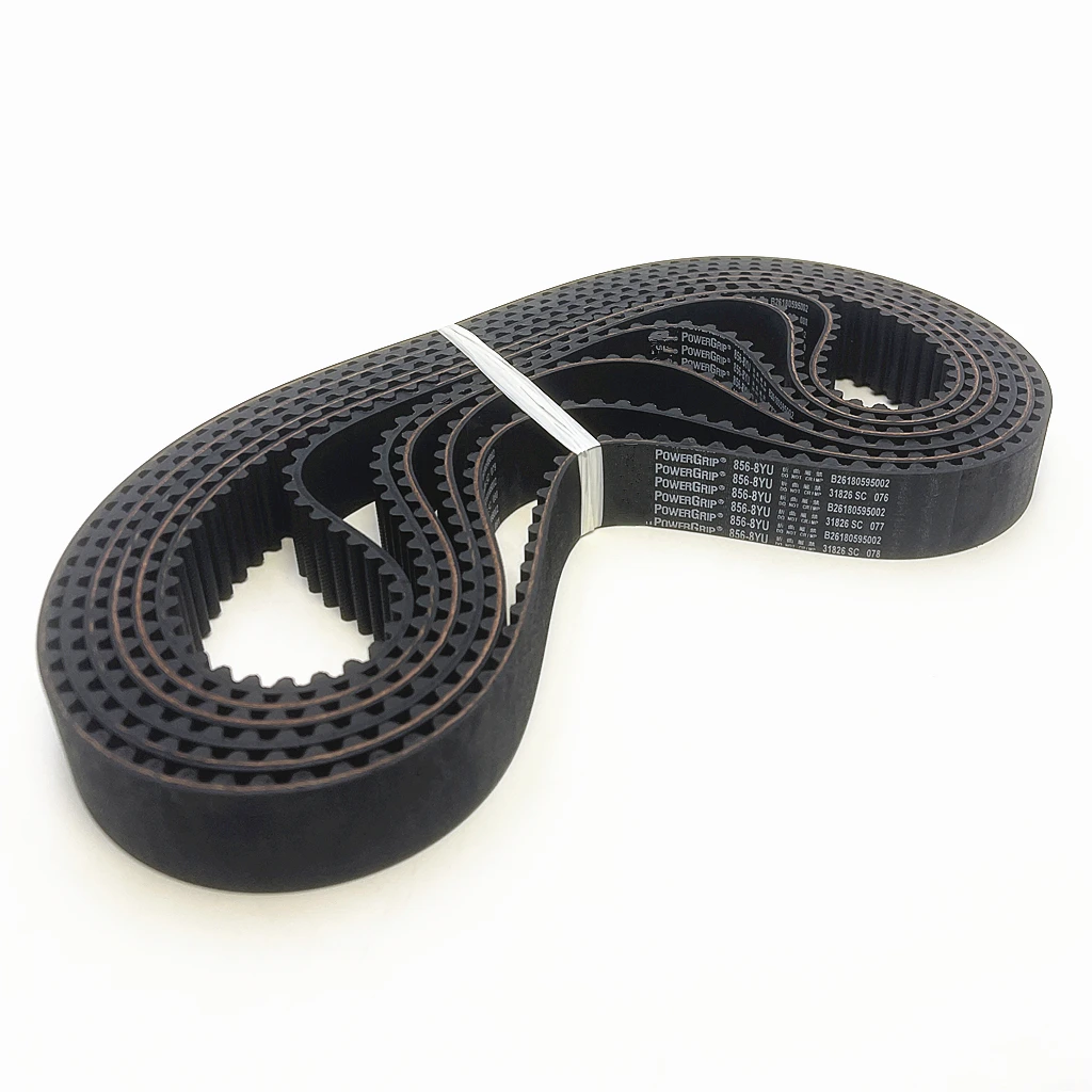 PowerGrip 856-8YU 107 Zähne Bogenzahn-Zahnriemen für 3D-Drucker, Graviermaschine, CNC-Drehmaschine, Roboter-Spindelgenerator-Antriebsriemen – Detail 2