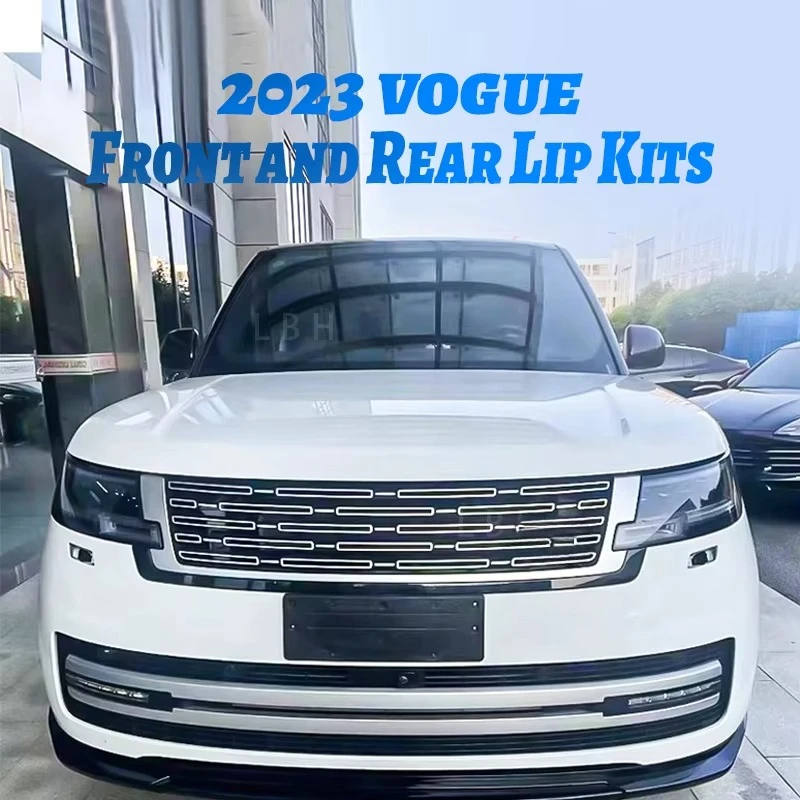 Reli3 لاند روفر رينج روفر رواج 2023 مجموعات الشفاه الأمامية والخلفية إطار لوحة الرخصة ملحقات السيارات العادم الخمار تلميح