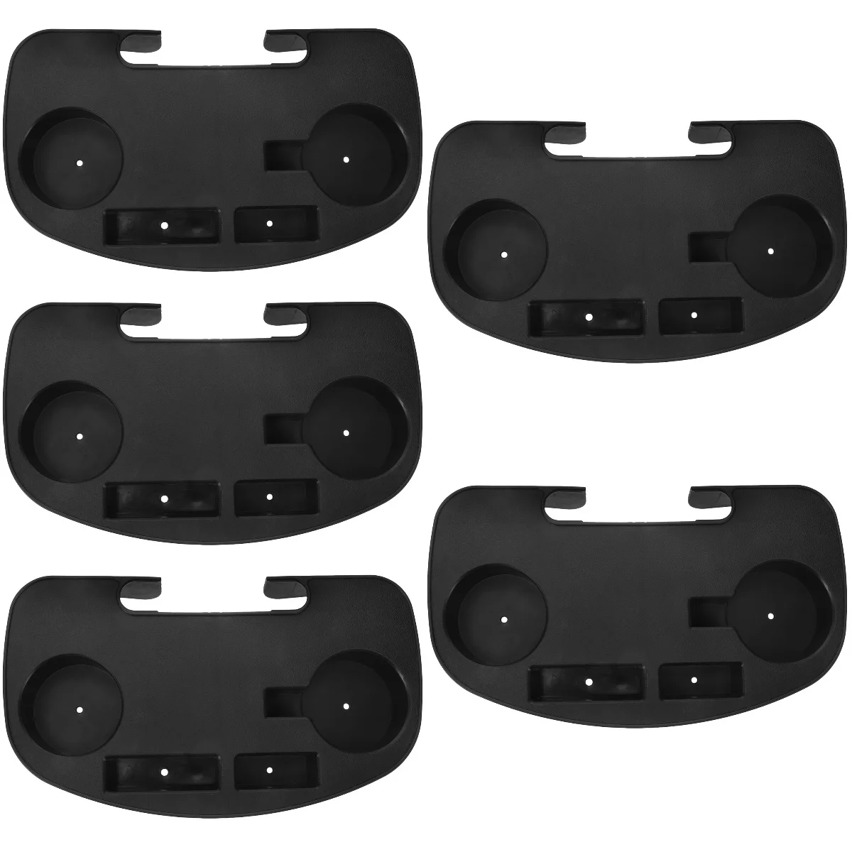 

5pcs 5 Pieces Cup Holder with Tray Drinking Clip Chair Organizer for Recliner Armrest Coffee Beverage