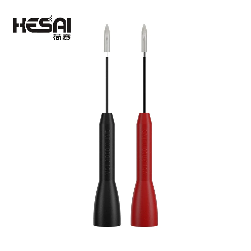 30V Car Multimeter Test Probe Pins Stainless Steel Insulation Wire Piercing Needle Tip for Socket Plug
