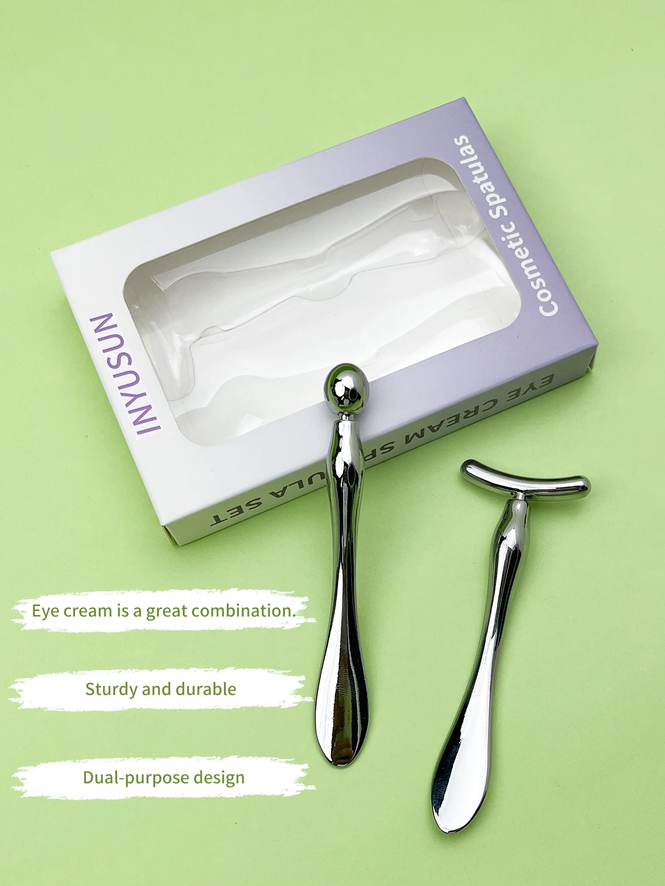 A set of eye cream roller kit - eye massage skincare tools