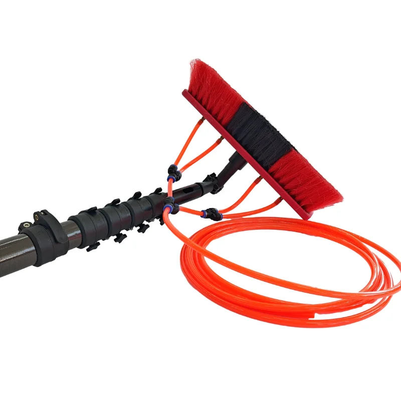 High strength custom 3k twill thread joint window cleaning carbon fiber telescopic rod tube different styles of clips