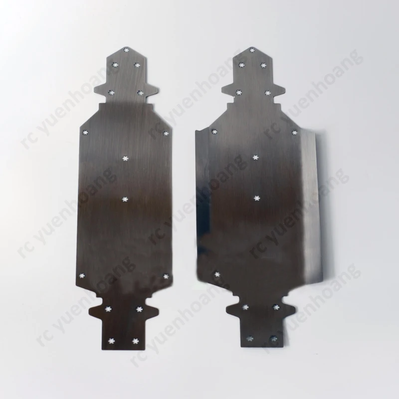 Placa protectora de chasis de acero inoxidable, hoja inferior de protección resistente a los arañazos para modelo de coche Leilaluo XTS F10 RC, escala 1/10, 1 Uds.