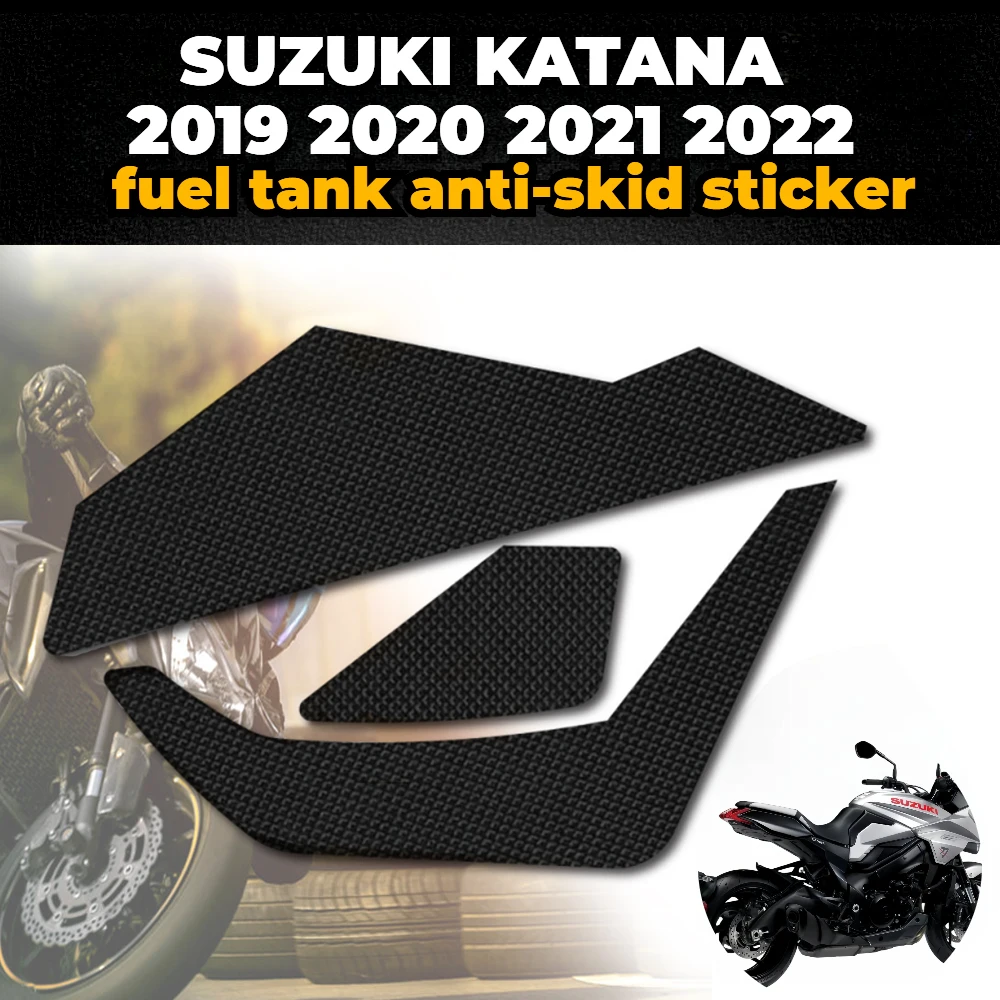 

Защитная Наклейка для SUZUKI KATANA 2019-2022, наклейки на мотоцикл, аксессуары, противоскользящий топливный бак, боковая наклейка на колено