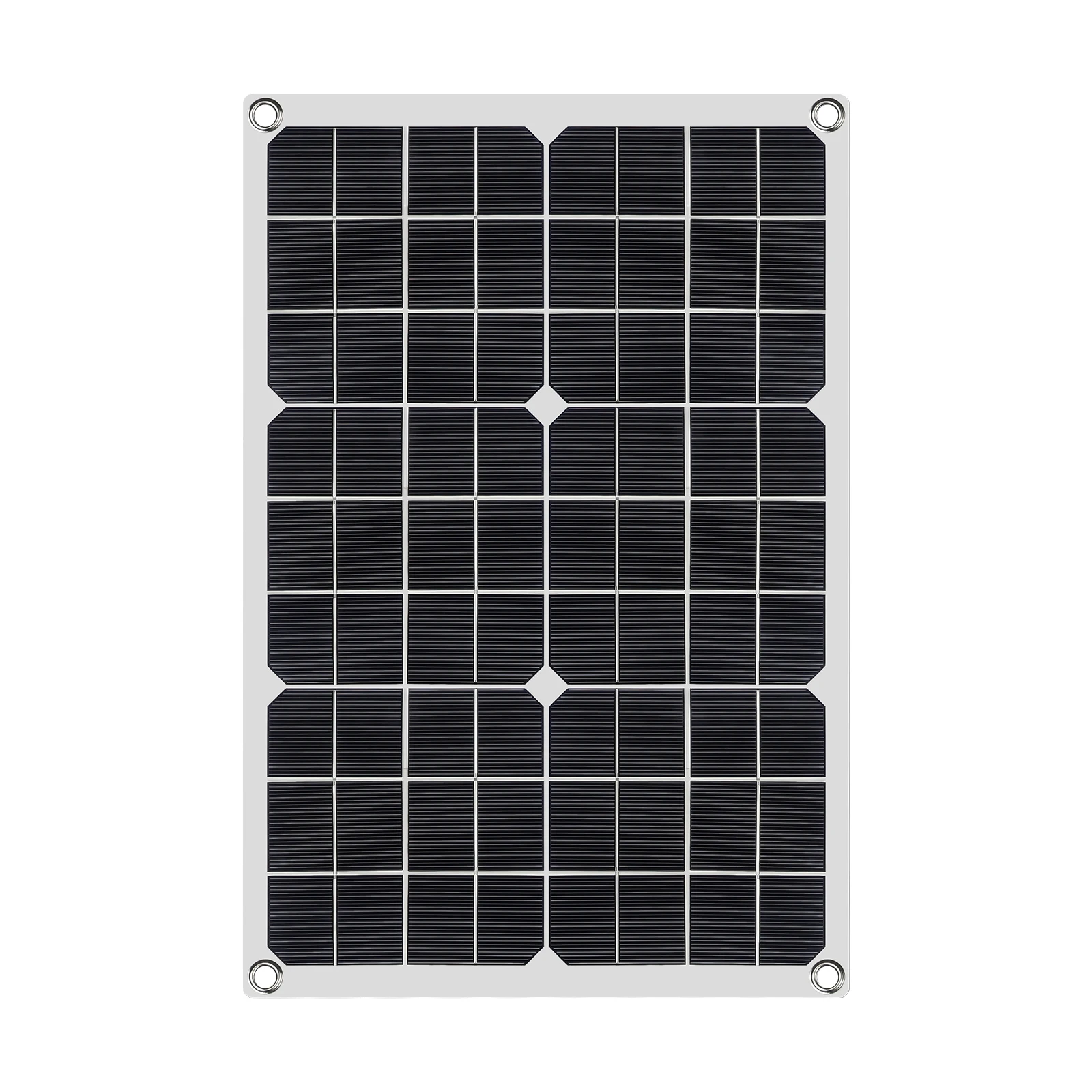 PowMr 18W Portable Solar Panel Flexible 18V System Mono USB Charger Port with Solar Battery Charger Outdoor Camping Hiking Power